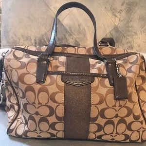 Coach Canvas/Leather Shoulder Bag